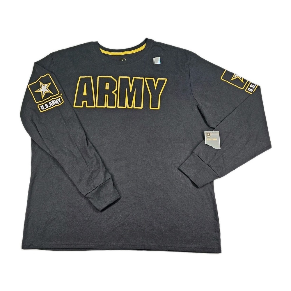 New W Tags US Army Shirt XL 46/48 Grey Long Sleeve Workout Gym Running PT Shirt
